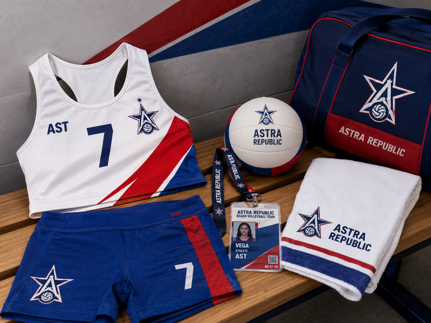 Astra Republic Women’s Beach Volleyball Team — Athlete accreditation scene