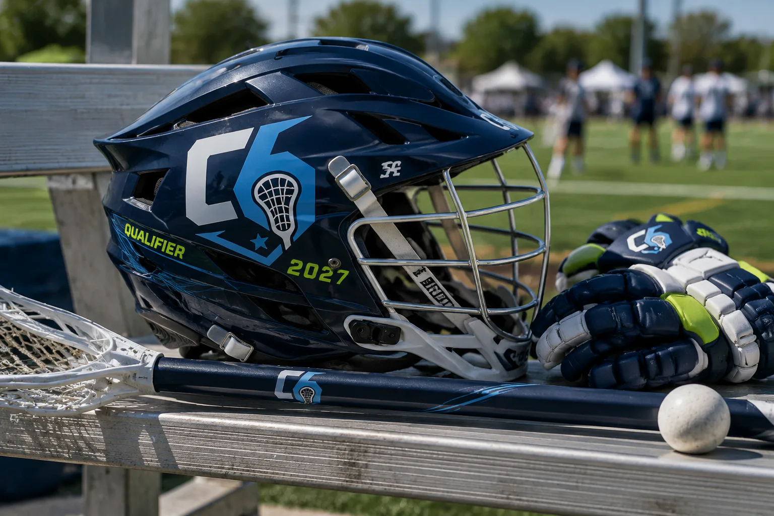 Carolina Sixes Invitational 2027 — Tournament tent and welcome signage
