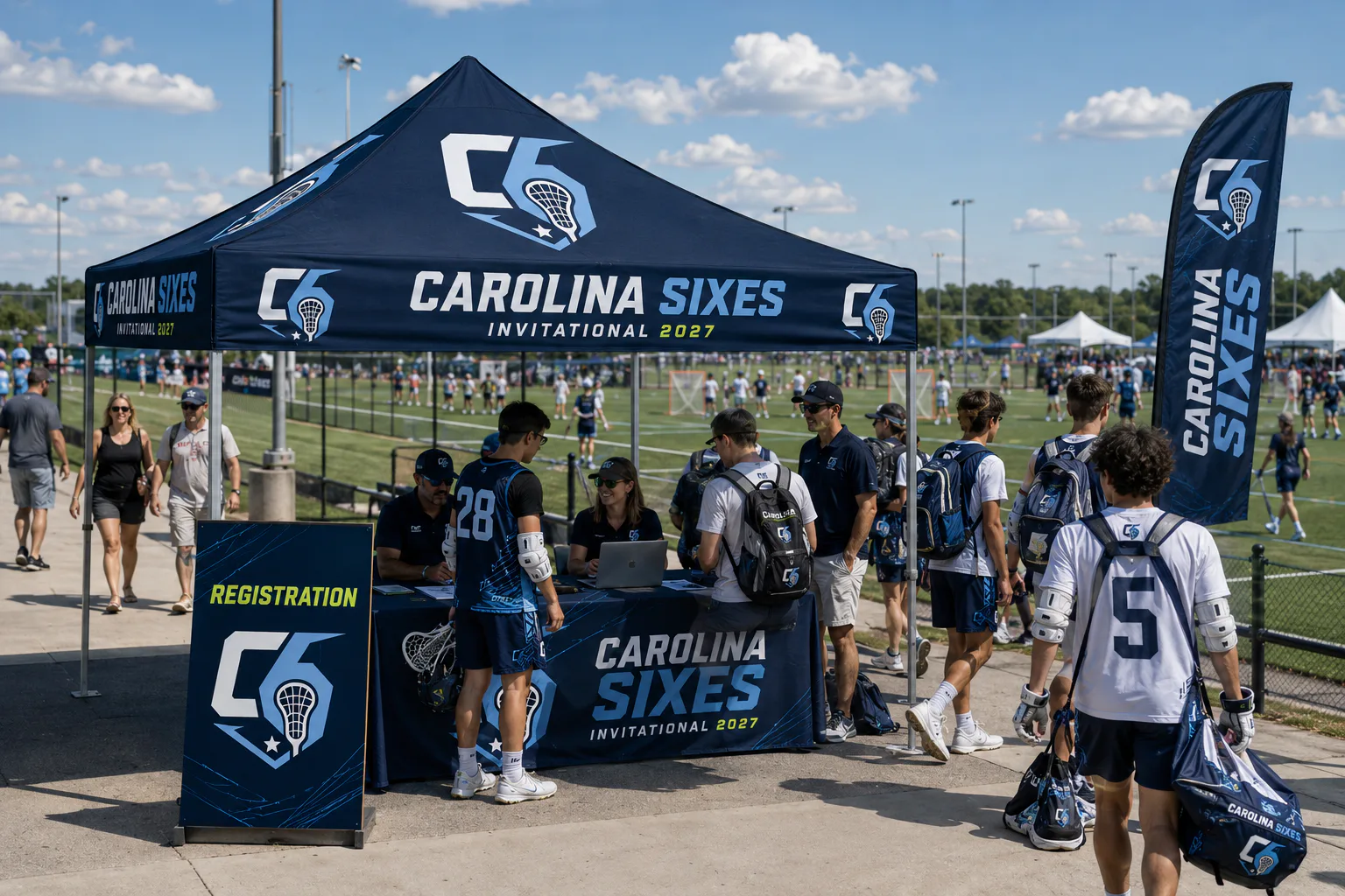 Carolina Sixes Invitational 2027 — Sponsor-wall activation