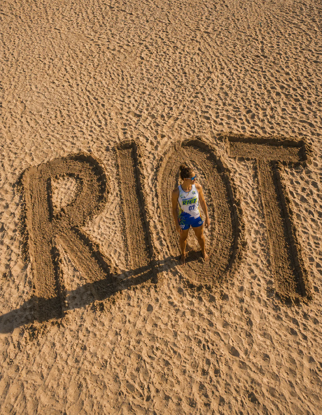 Coastline Riot Women’s Beach Volleyball Crew — Primary asymmetric jersey