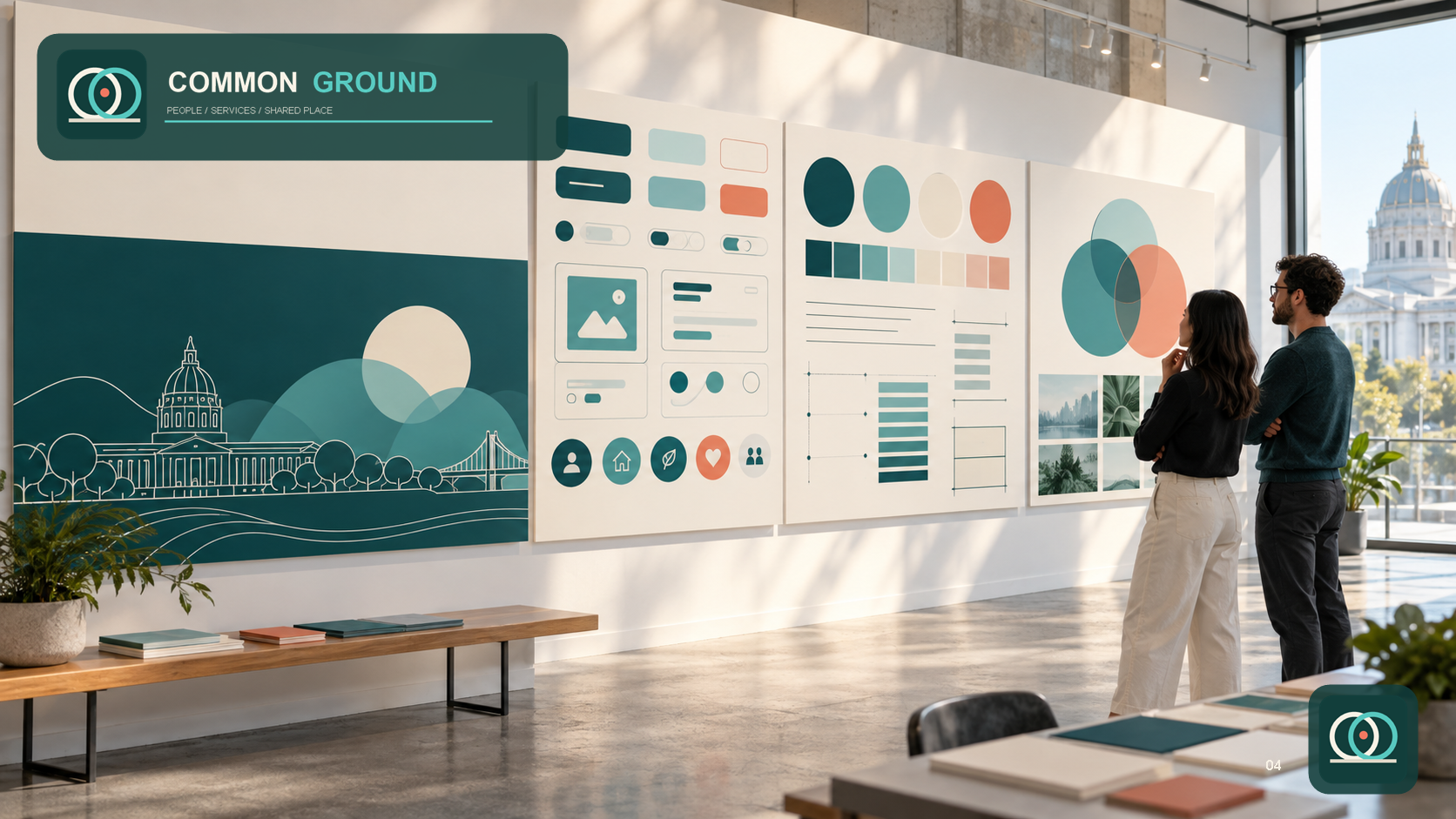 Common Ground Digital Brand — Responsive component system reviewed at working scale.