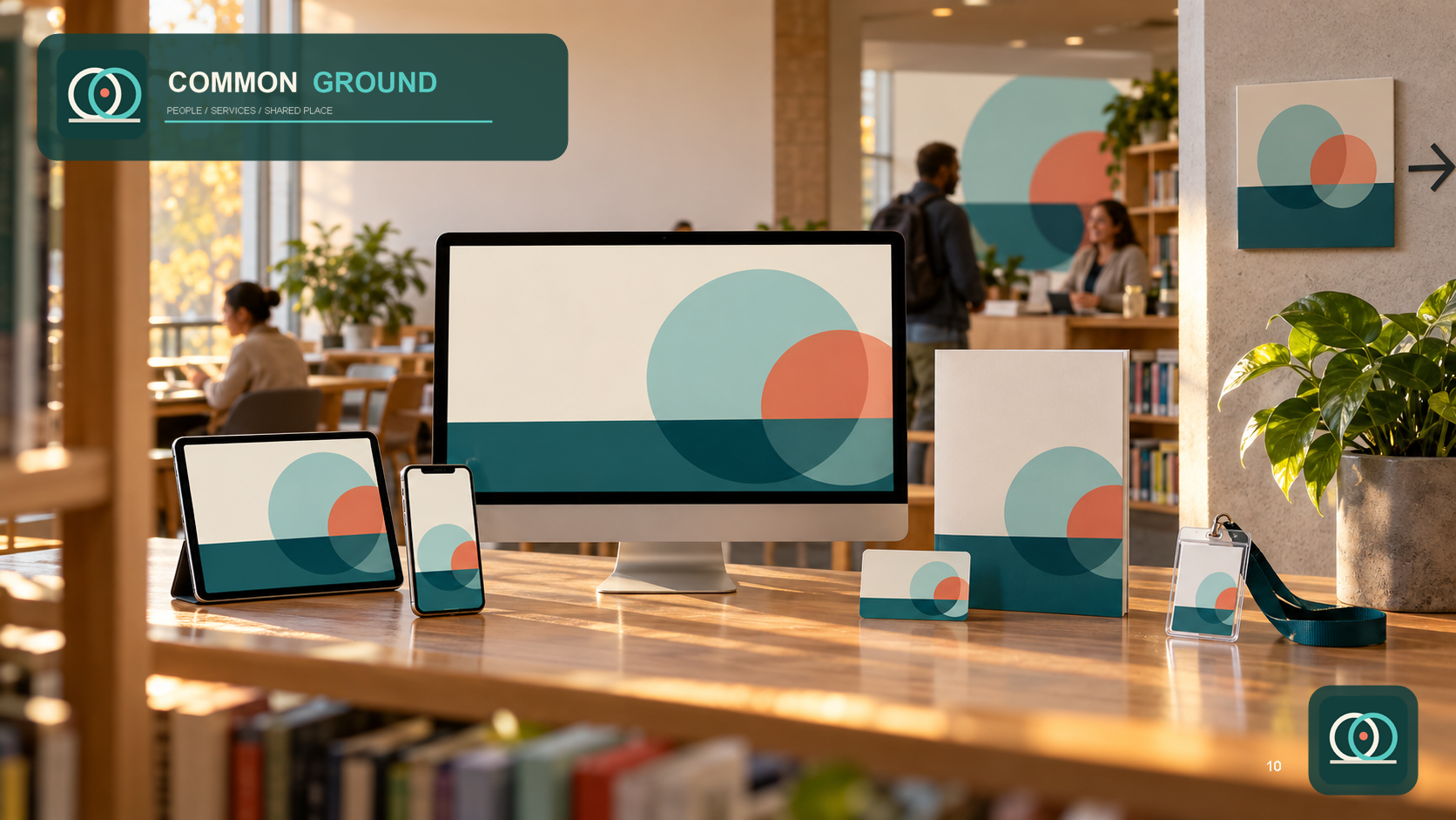 Common Ground Digital Brand — Complete civic digital-brand ecosystem across screens, print and place.