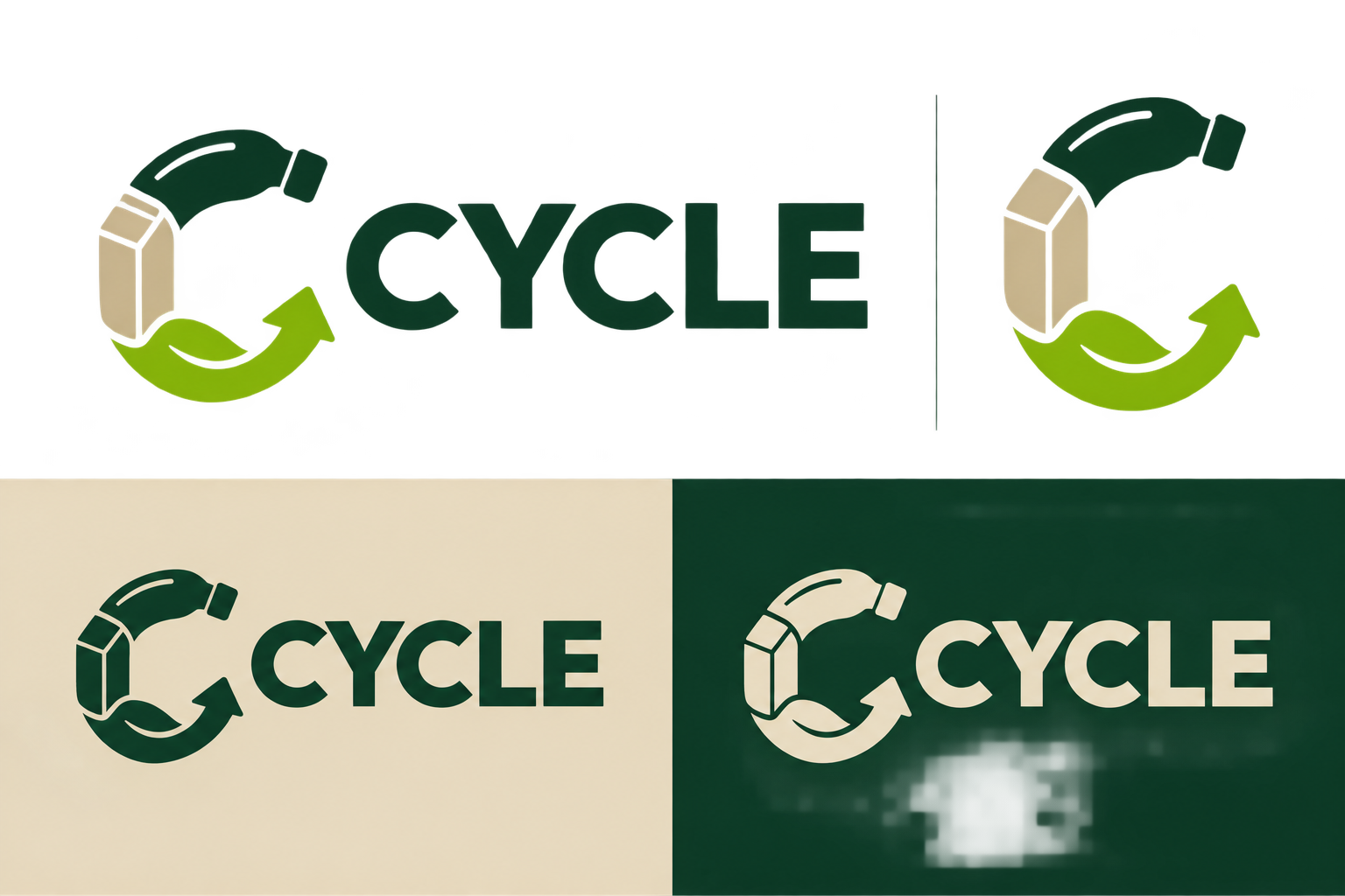 Cycle Circular Packaging master logo and icon system