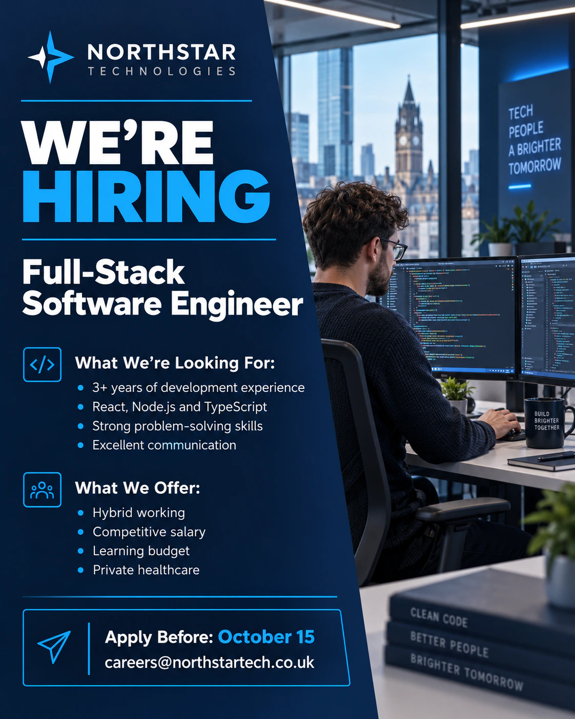 Northstar Technologies software engineer recruitment advertisement