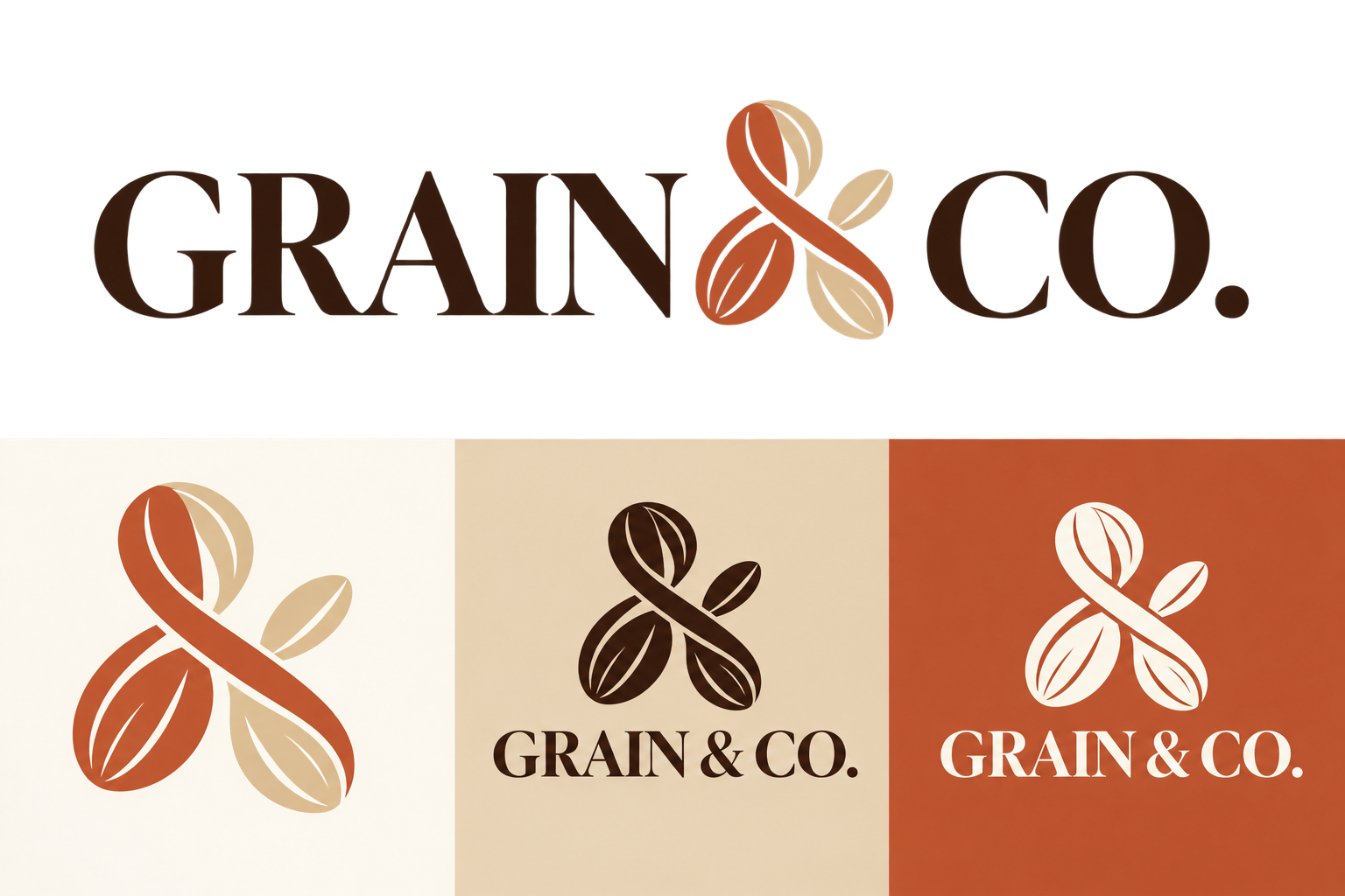 Grain & Co. Product Launch master logo and icon system