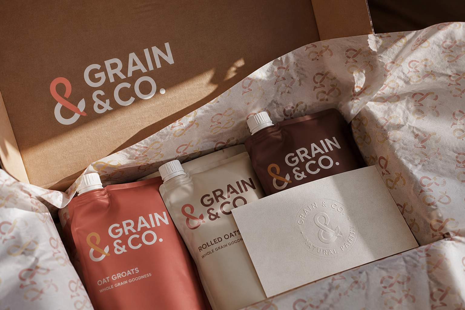 Grain & Co. Product Launch — Delivery-box opening experience.