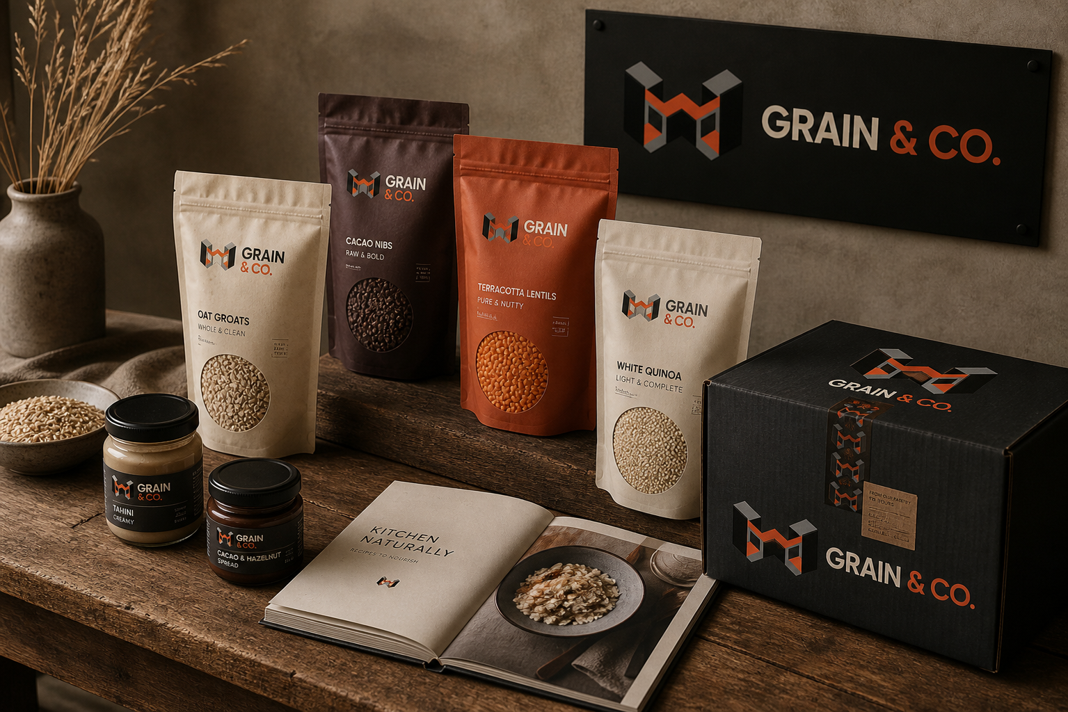 Grain & Co. Product Launch — Closing pantry-brand overview.