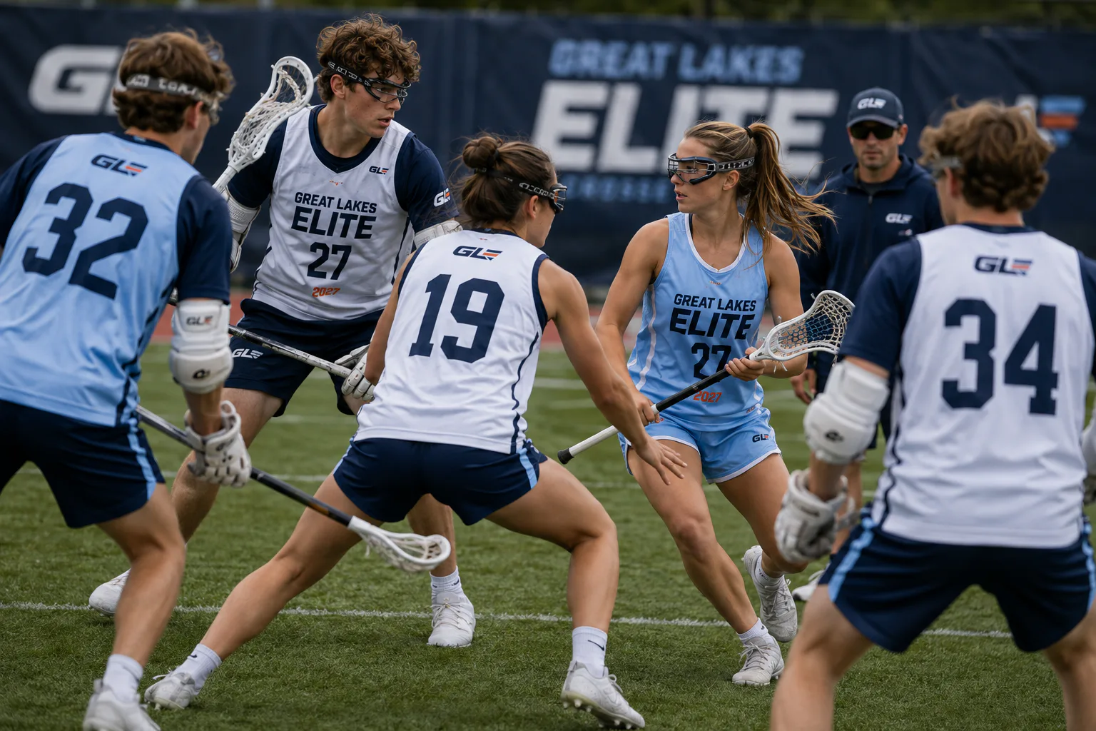 Great Lakes Elite Lacrosse Showcase — Player number and position details