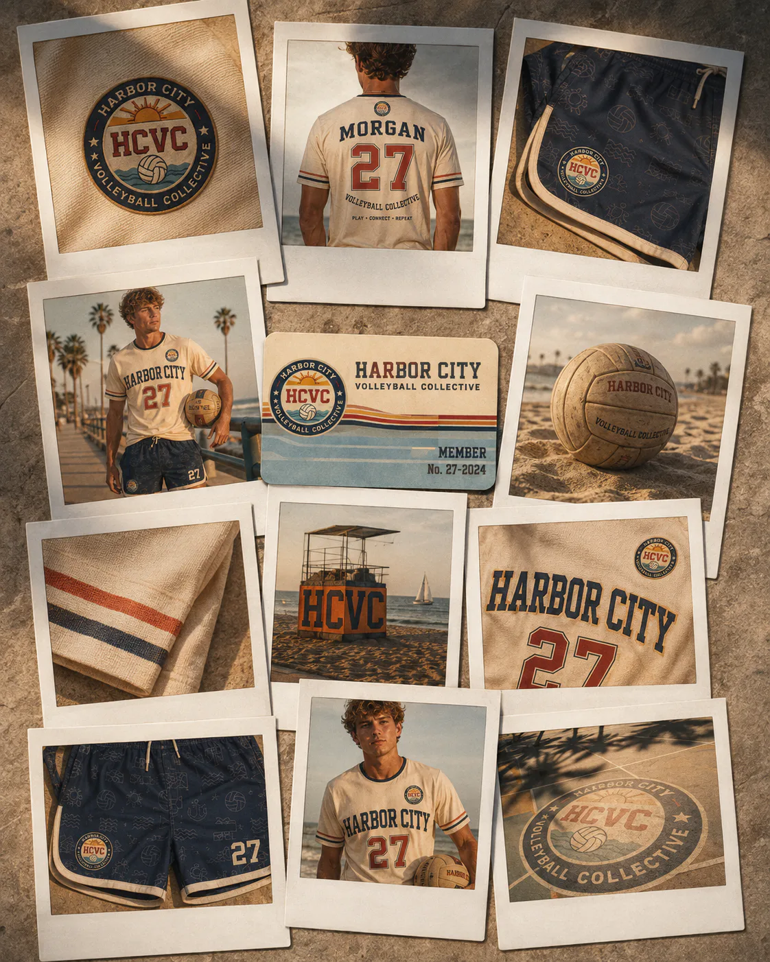 Harbor City Volleyball Collective — Vintage club polaroids