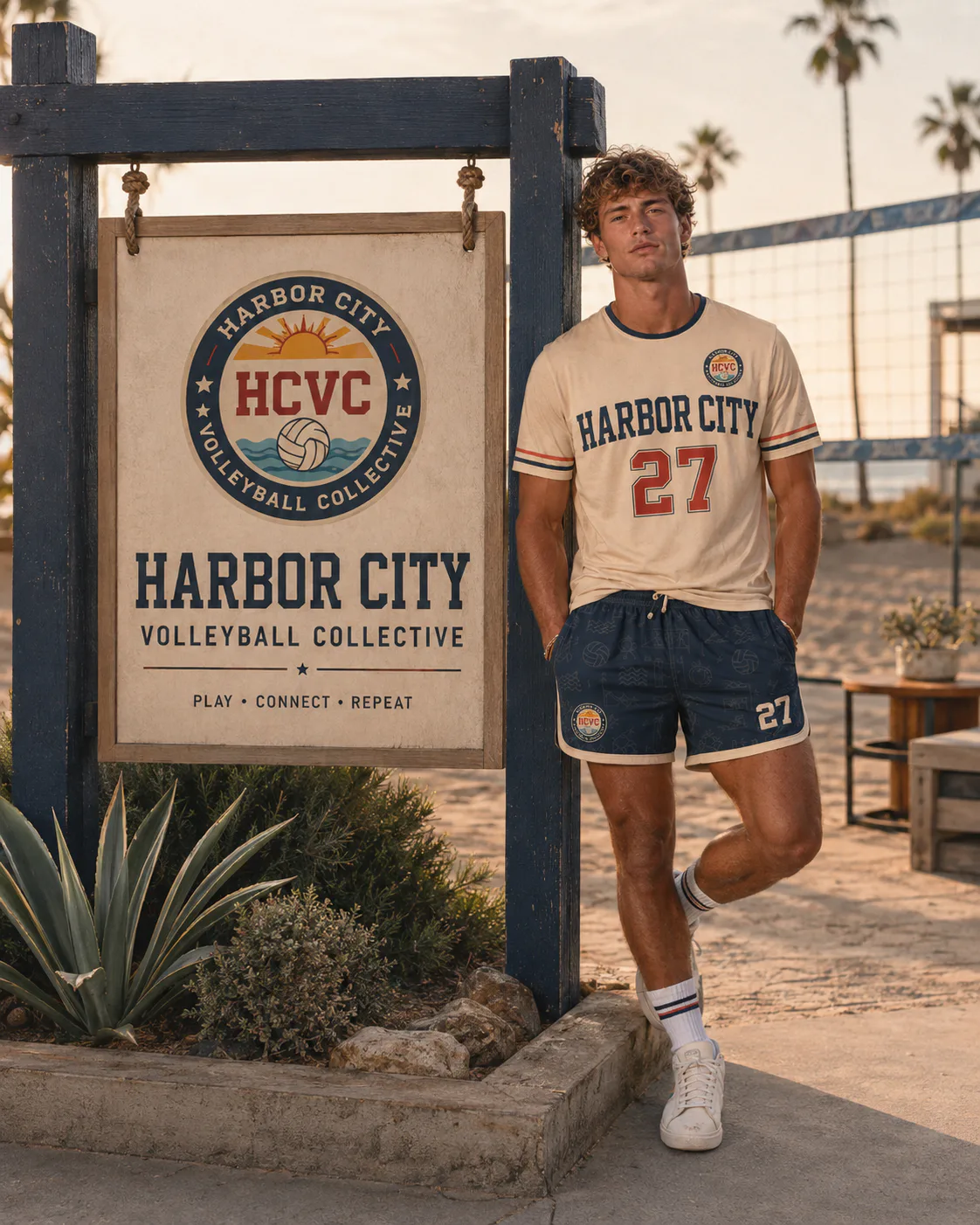 Harbor City Volleyball Collective — Outdoor club sign