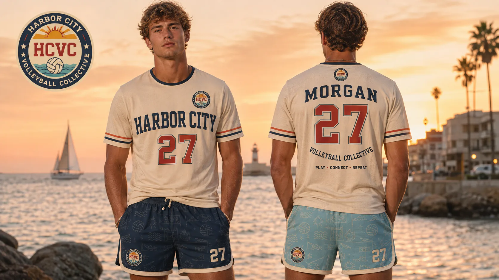 Harbor City Volleyball Collective — Sunset club portrait