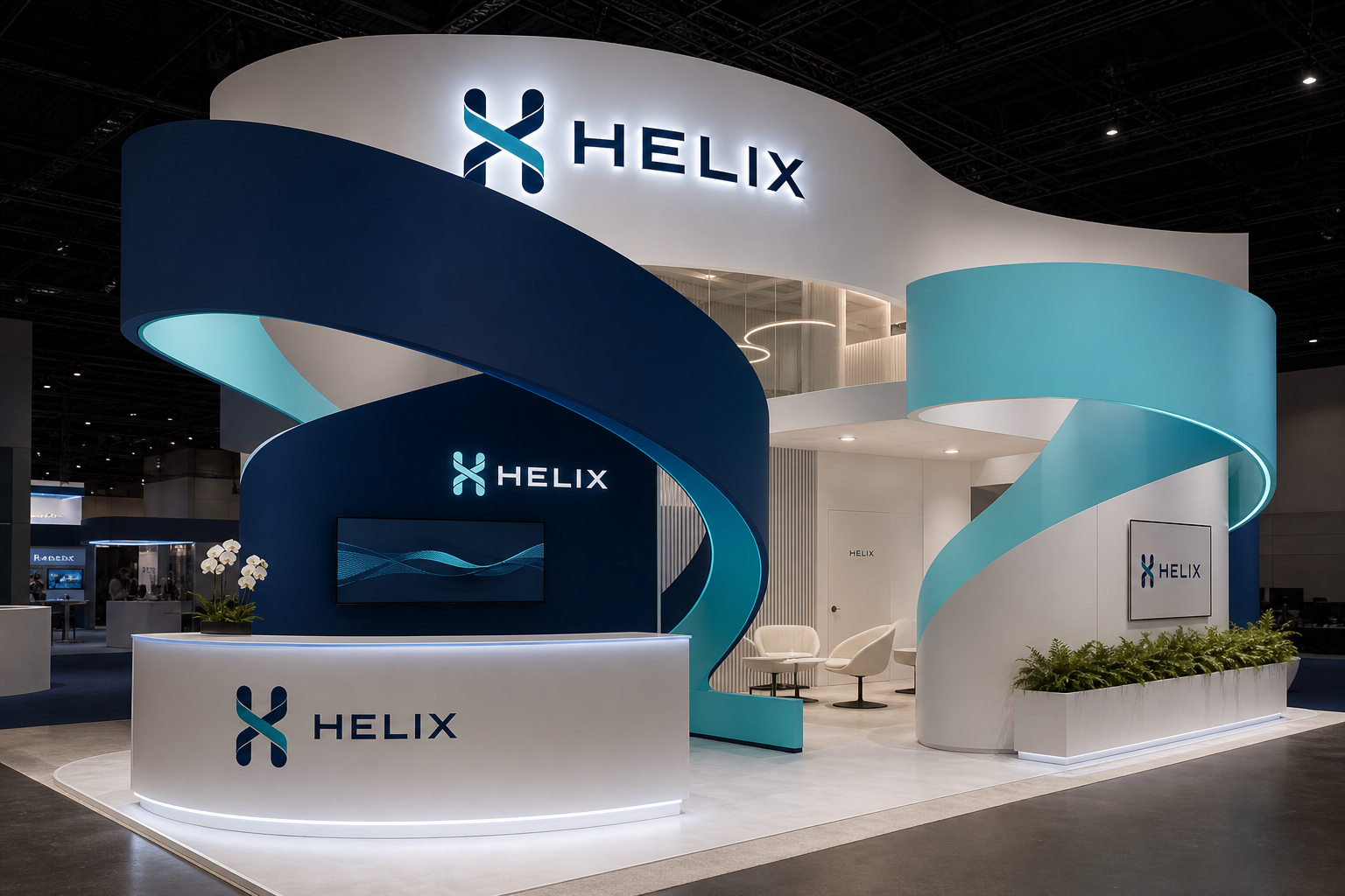 Helix MedTech System — International conference environment.