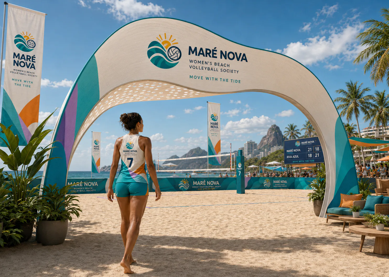 Maré Nova Women’s Beach Volleyball Society — Beach-tournament entrance