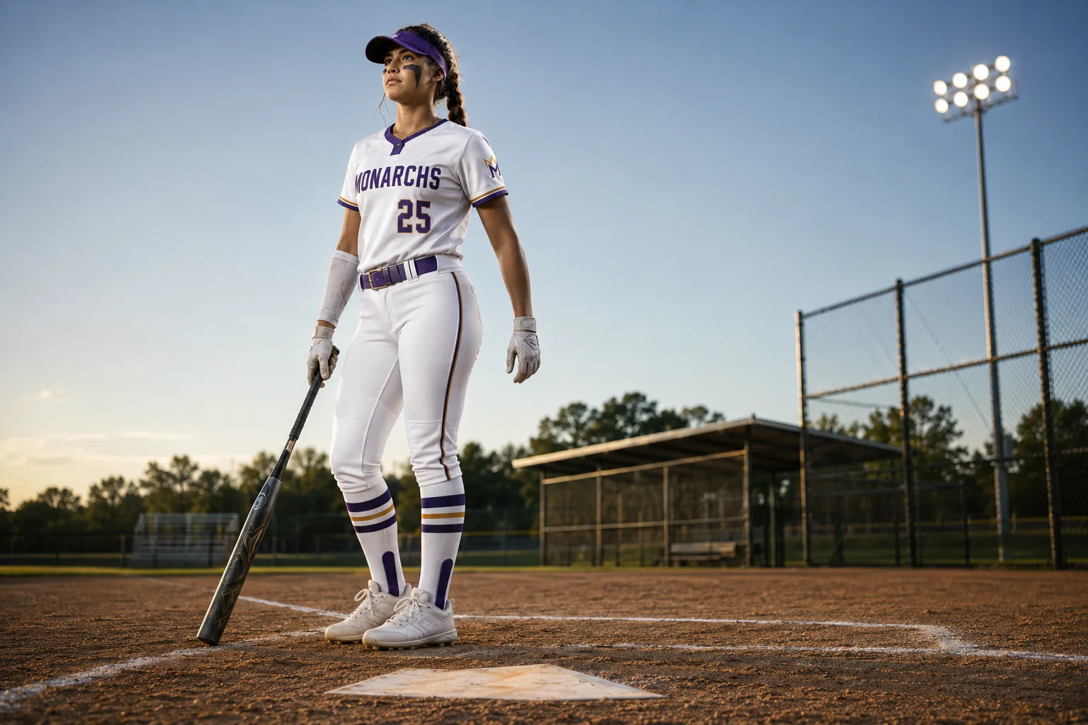 Midwest Monarchs Fastpitch — Charcoal away uniform