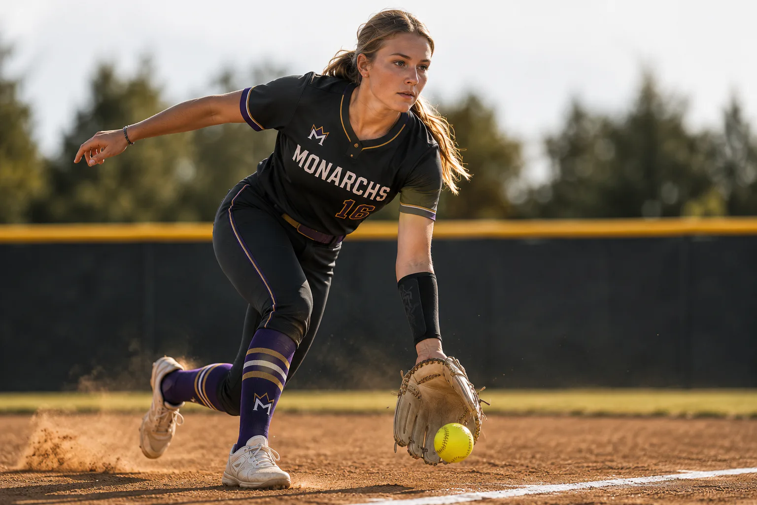 Midwest Monarchs Fastpitch — Purple showcase kit