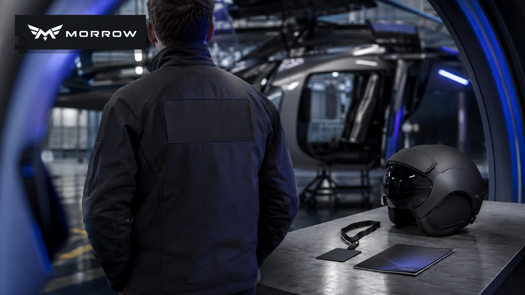 Morrow Urban Air Mobility — Pilot apparel, helmet and access-equipment system.