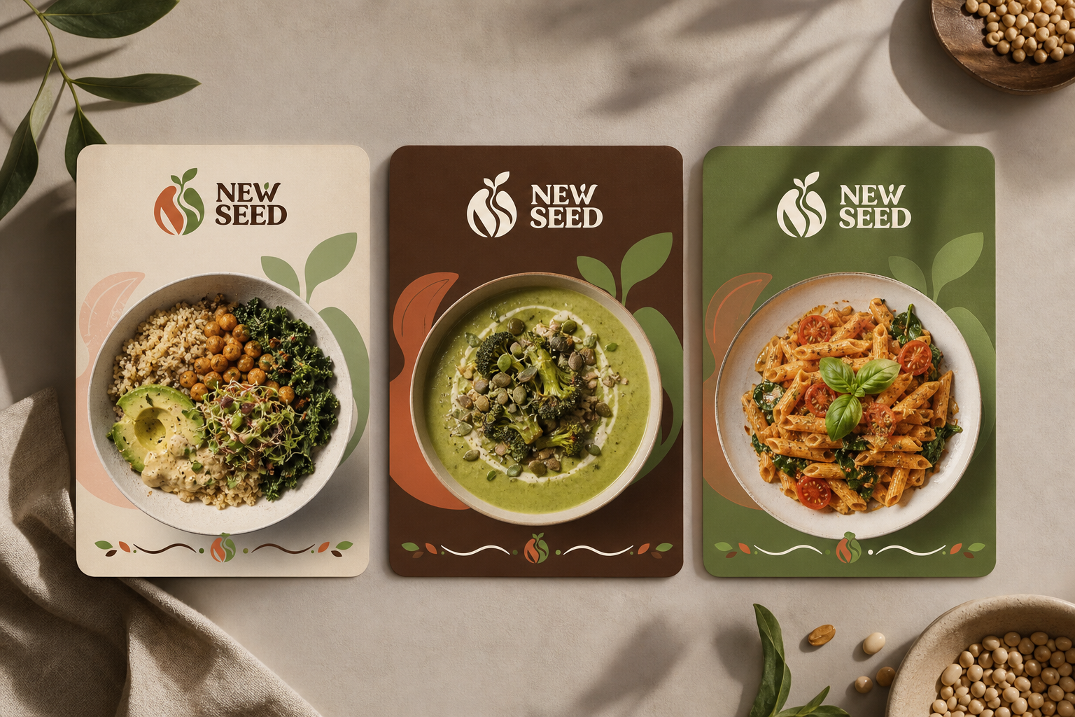 New Seed Food System — Social recipe-card system.