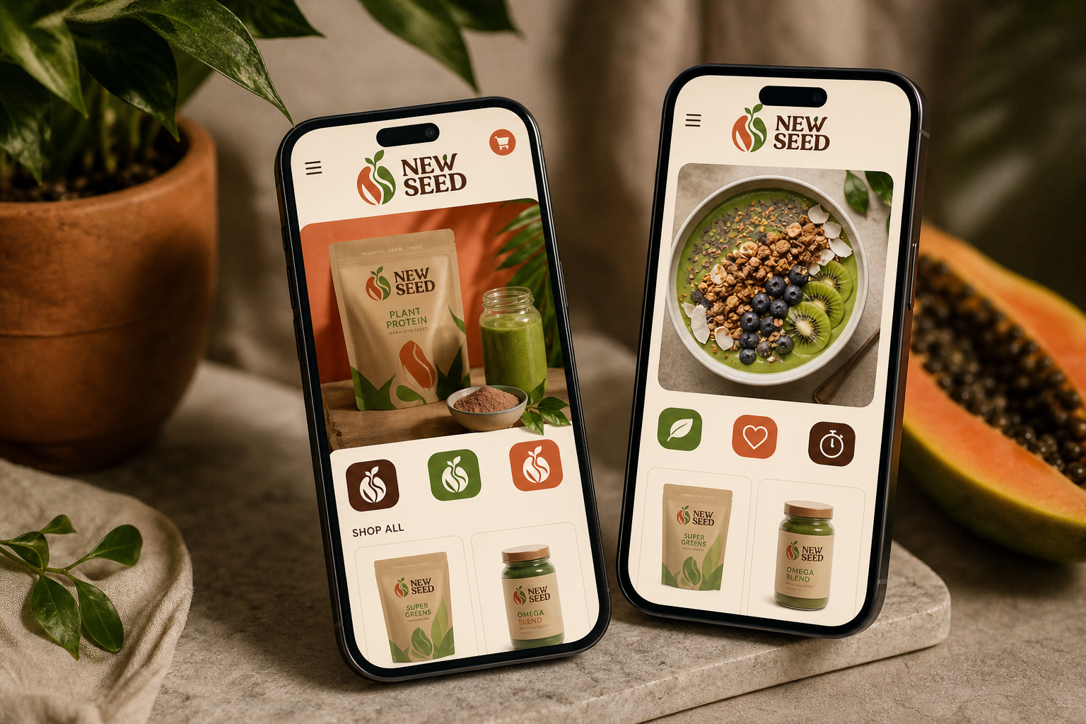 New Seed Food System — Mobile commerce and recipe experience.