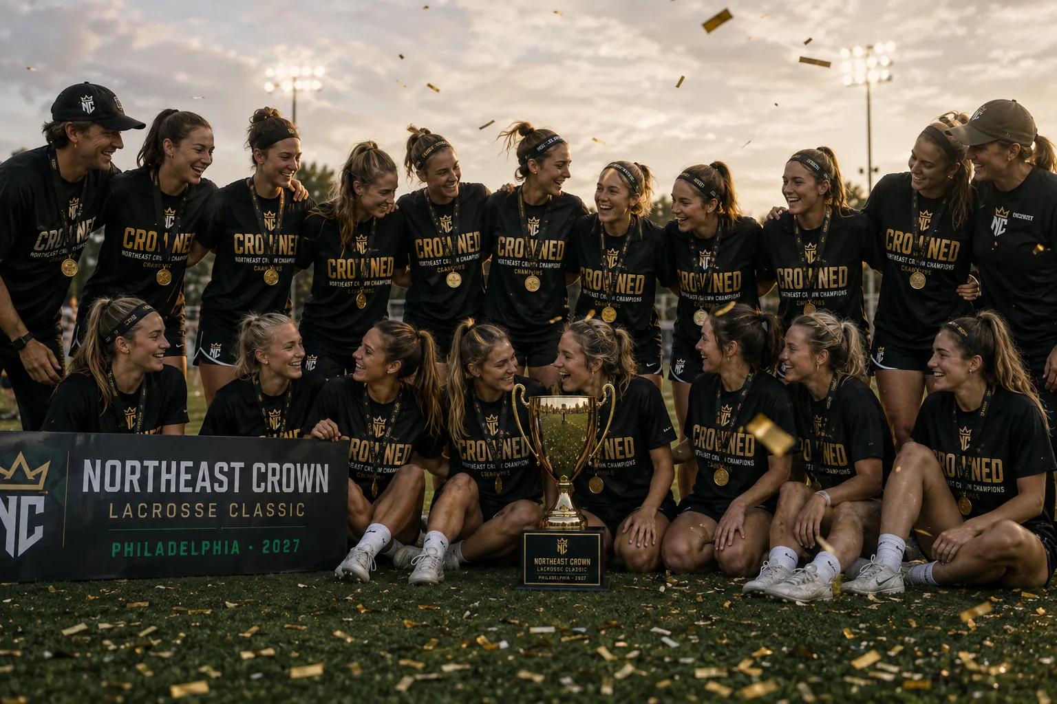 Northeast Crown Lacrosse Classic — Sponsor and interview wall