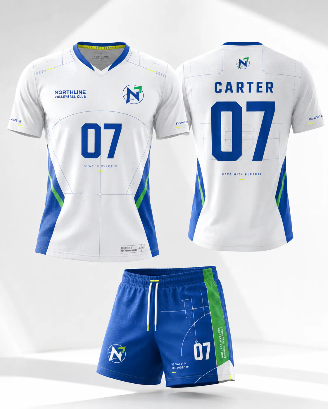 Northline Volleyball Club — Field Coordinates — Suspended uniform