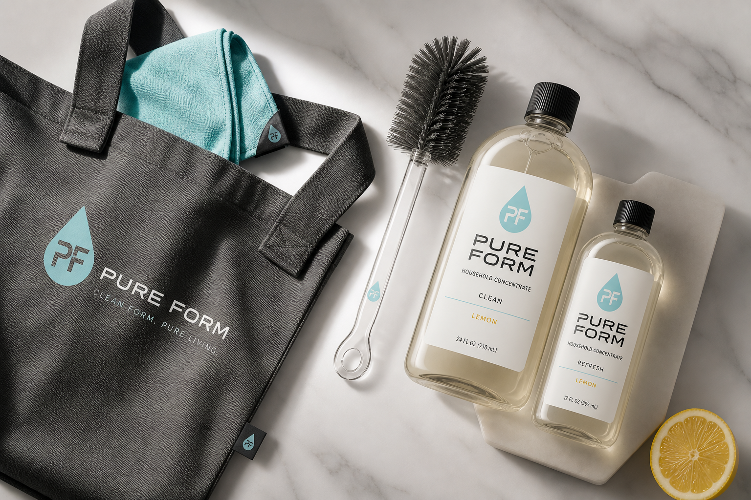 Pure Form Household — Reusable care accessories.