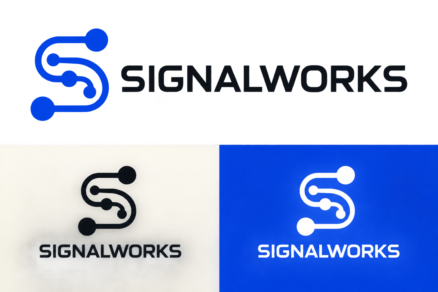 Signalworks Brand System master logo and icon system