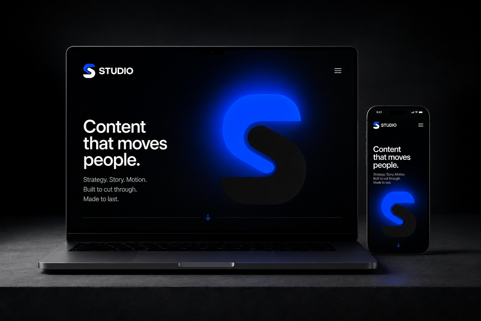 Studio B2B Sales Kit — Responsive capability microsite.