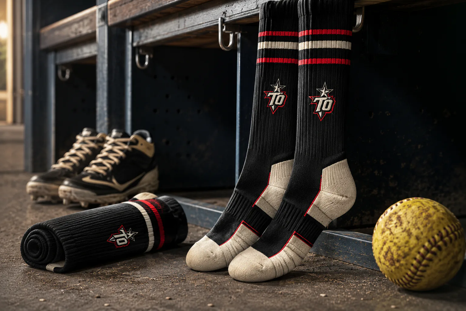 Texas Outlaws Baseball & Softball — Dugout banner and tent environment