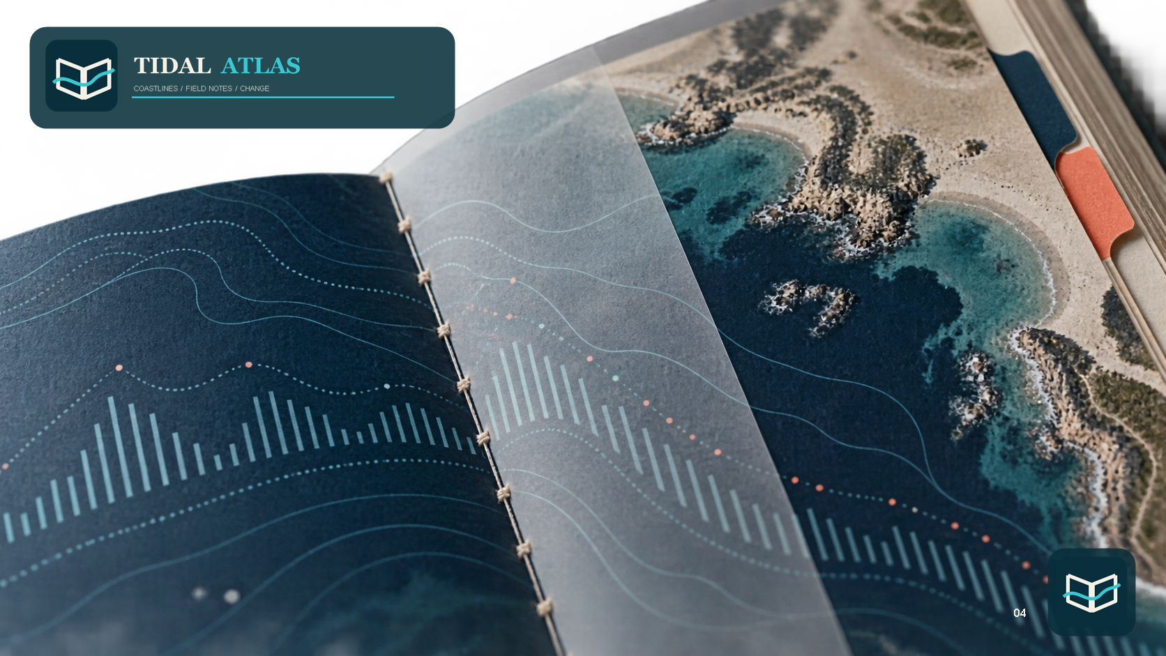 Tidal Atlas map overlay and data spread in macro detail