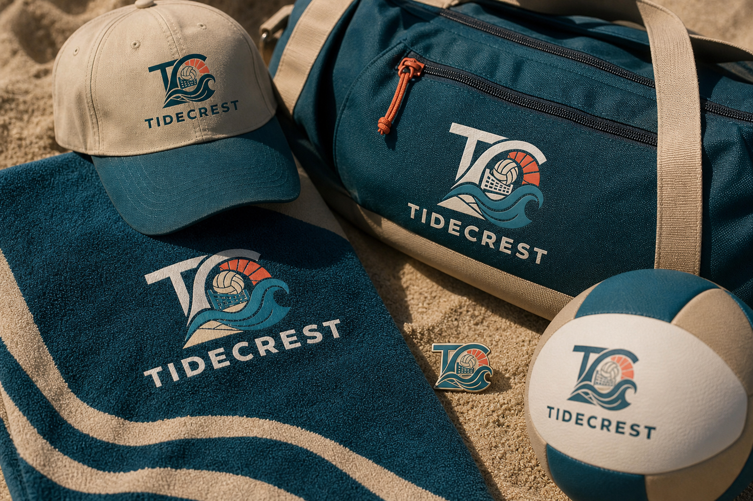 Tidecrest Beach Volleyball Club — Supporter beach merchandise.