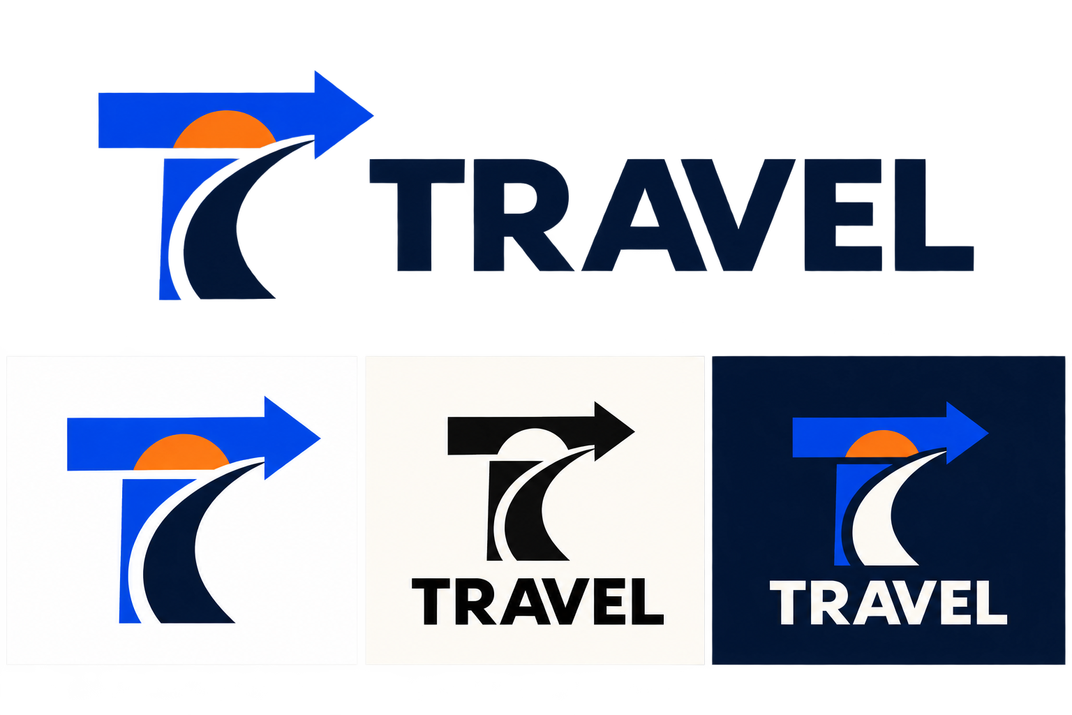 Travel Logo master logo and icon system