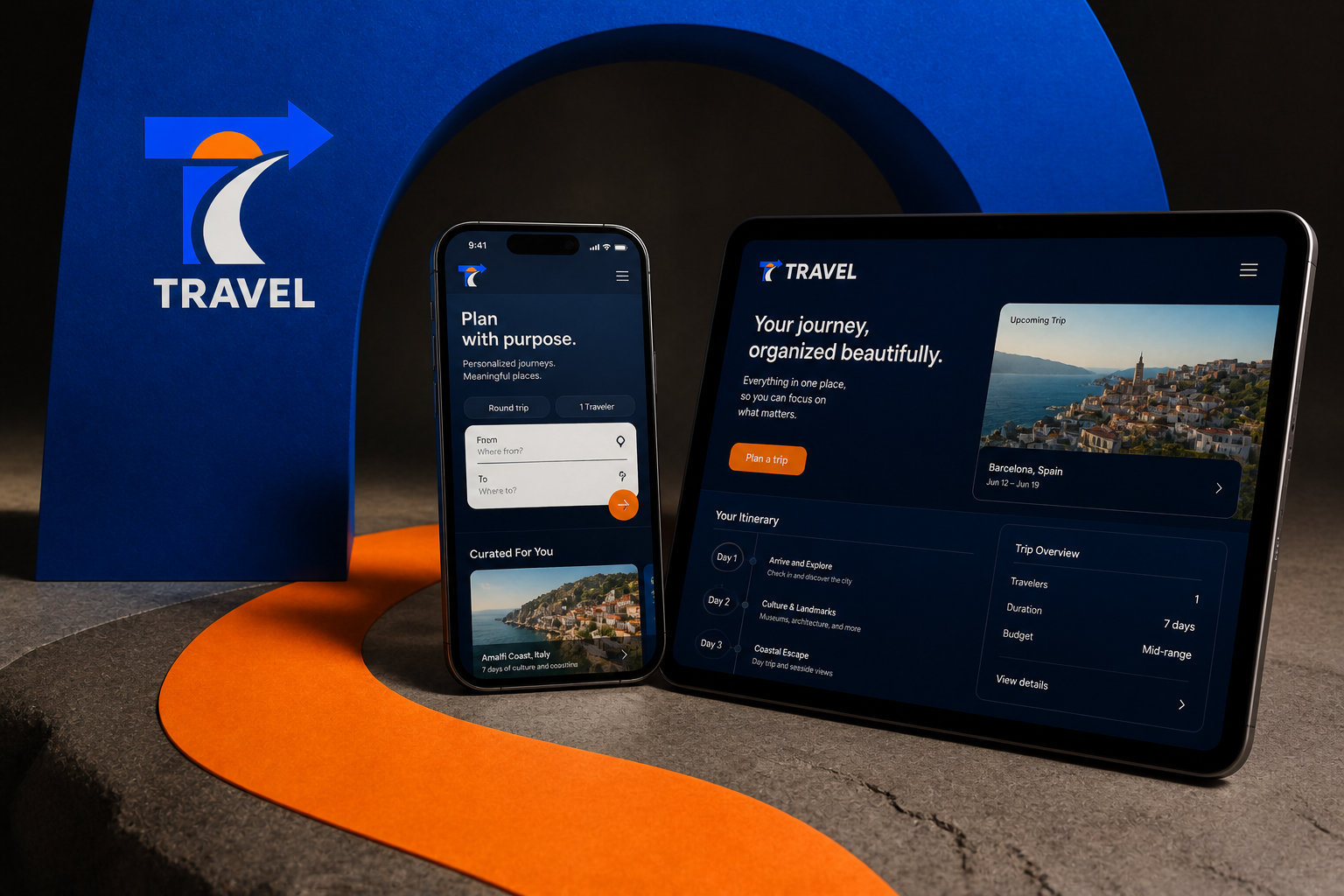 Travel Logo — Travel-planning digital experience.
