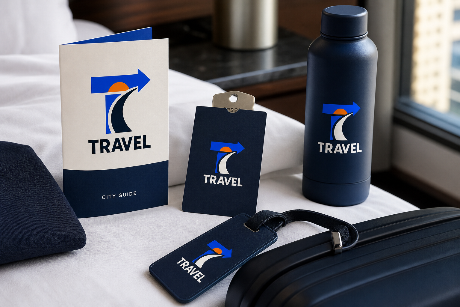 Travel Logo — International welcome-kit applications.