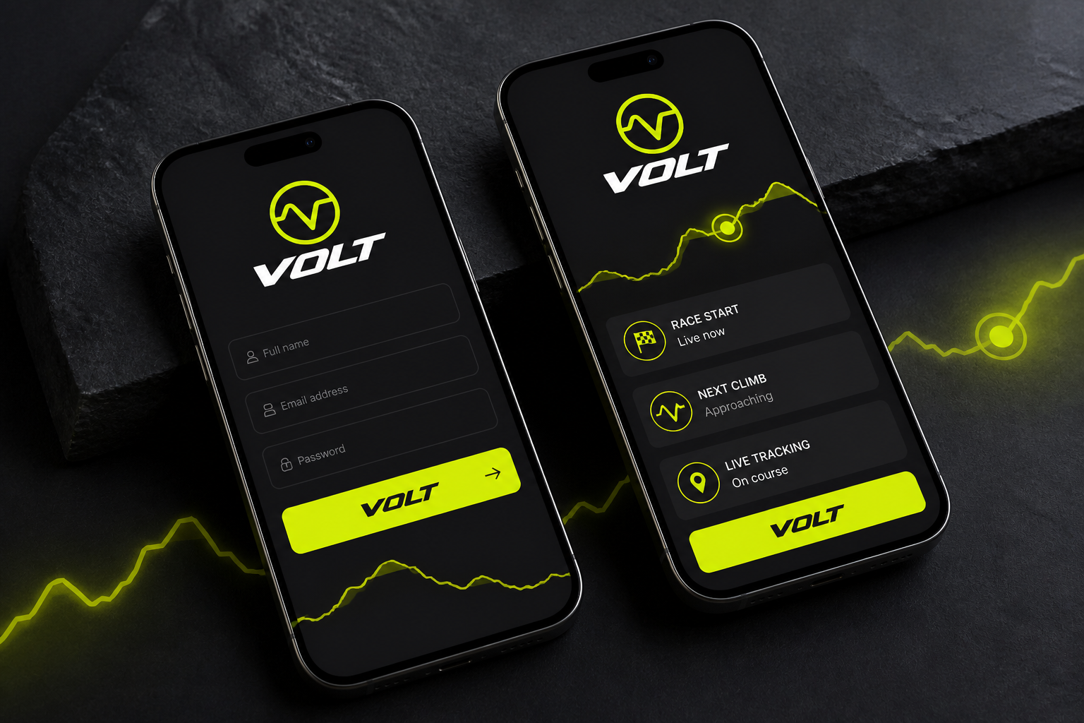 Volt Cycling Series — Mobile registration and live event-update experience.