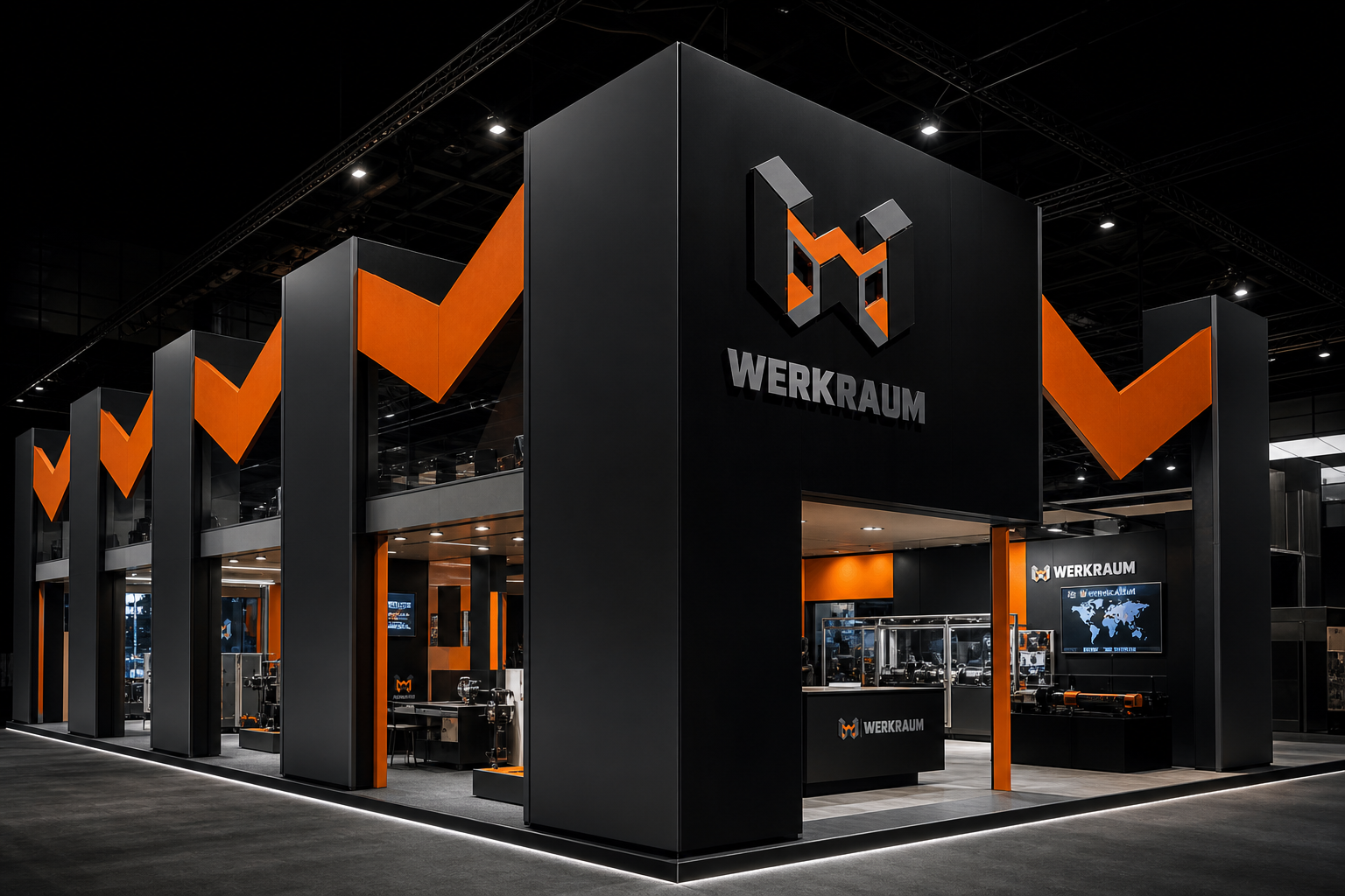 Werkraum Industrial System — International trade-fair pavilion.